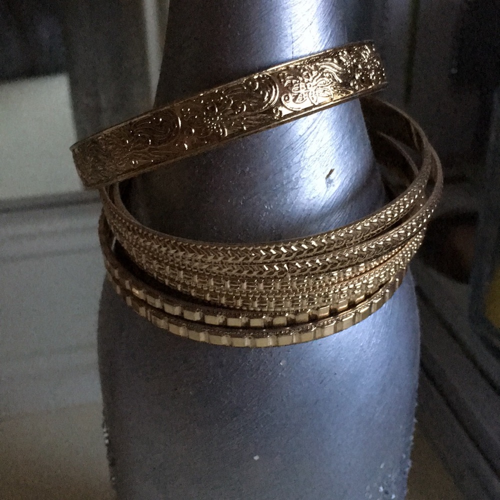 Gold Forever 21 bangles